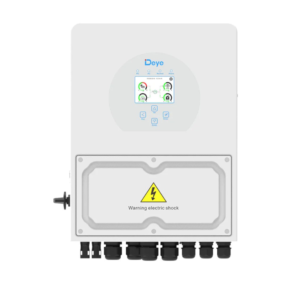 Deye Monofaze 3Kw 48Volt Hibrit Ongrid/Offgrid Solar İnvertör Single Phase Hybrid 1 MPPT  2String Endüstriyel 