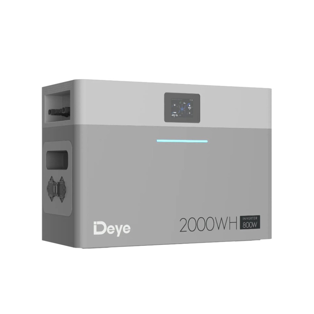 Deye 600W Mikro Hibrit Taşınabilir Enerji Depolama Sistemi Lifepo4 Güç İstasyonu ESS 51.2Volt 25AH 220Volt Çıkış